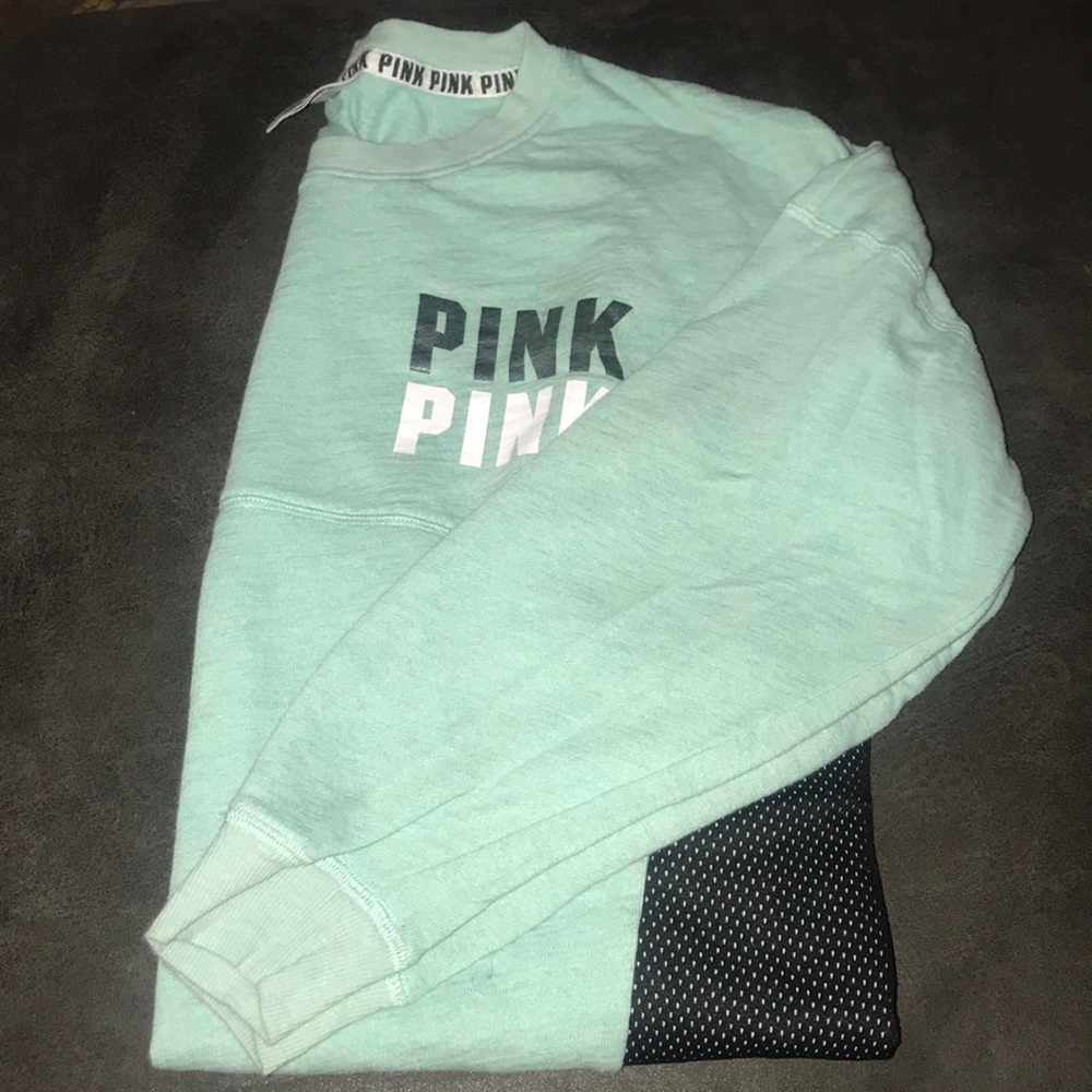 PINK by Victoria’s Teal Secret Varsity Crew